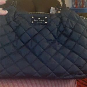 NEW Kate Spade Stevie Black Red baby diaper bag